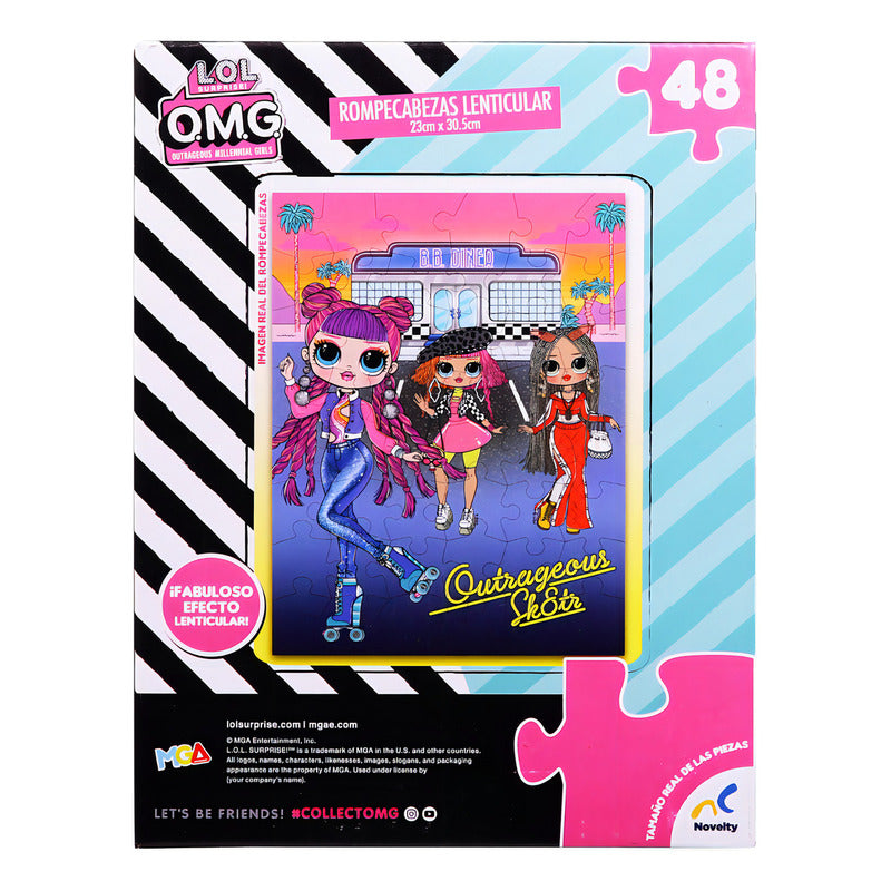 Lol Surprise Rompecabezas Lenticular 23x30 Cm 48 Pz Novelty