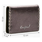 Monedero Pequeño Para Mujer Mod. 25wayp38/9067 Desigual® Gris Metalizado