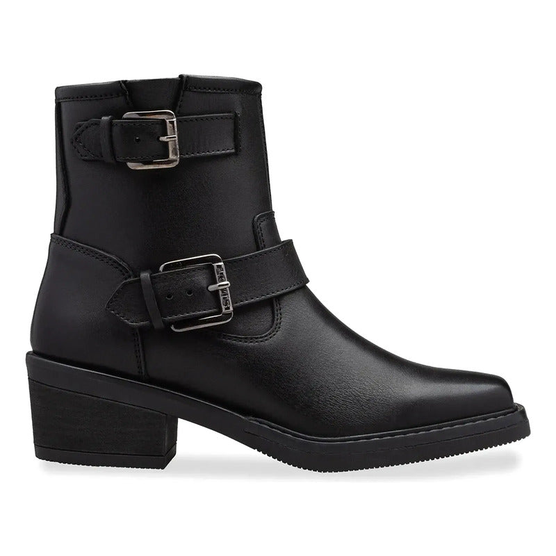 Botín Casual Sally Para Dama Mod. L1126182 Marca Levi's® Negro Lisa 23 Mx