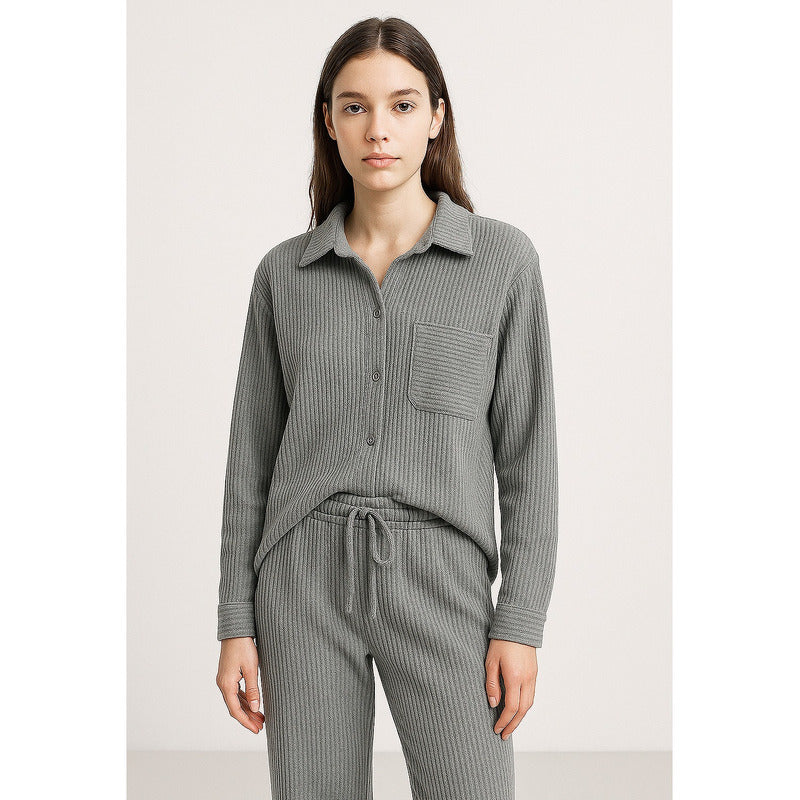 Conjunto Mujer Canale Casual Mod.048 Aldrete® Gris Canalé Ch