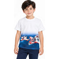 Playera Casual De Niño Mod.3071 Marca Mayoral® Blanco Naves 2 Años Lisa