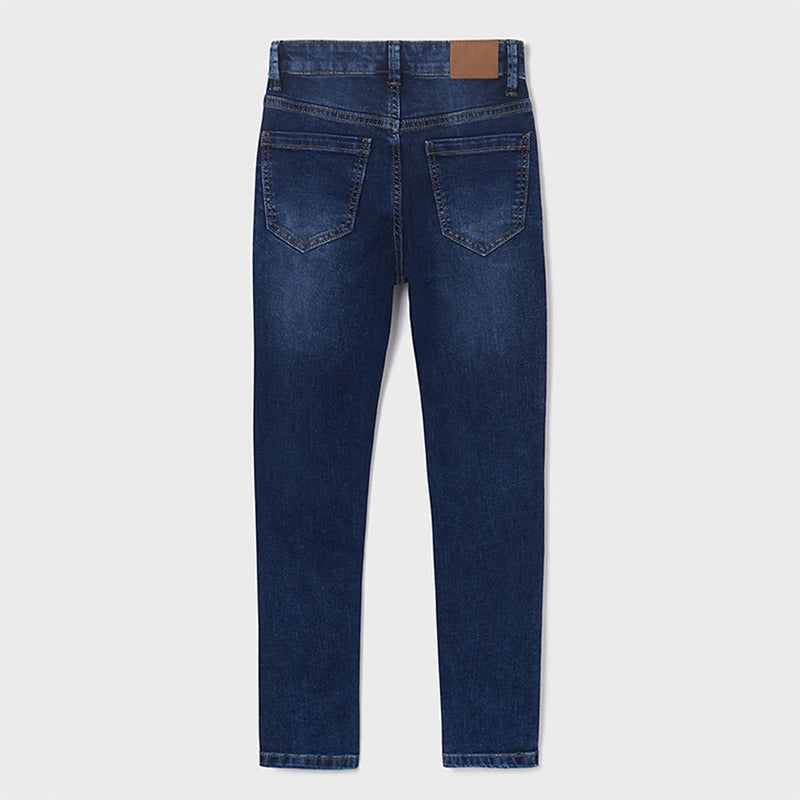 Pantalón Slim Fit Para Niño 538 Marca Mayoral Nukutavake® Oscuro Lisa 16 Años