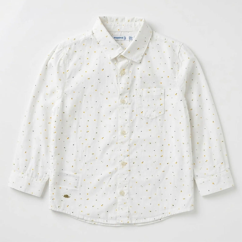 Camisa Ligera Para Bebé Mod. 1118 Marca Mayoral® Jungla Geométrico 24 Meses