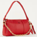 Bolso Crossbody Para Mujer Mod. Ji 2896 Marca Jaime Ibiza® Rojo Lisa Níquel