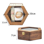 Set Para Bautizo Vela+concha+toalla+caja De Madera