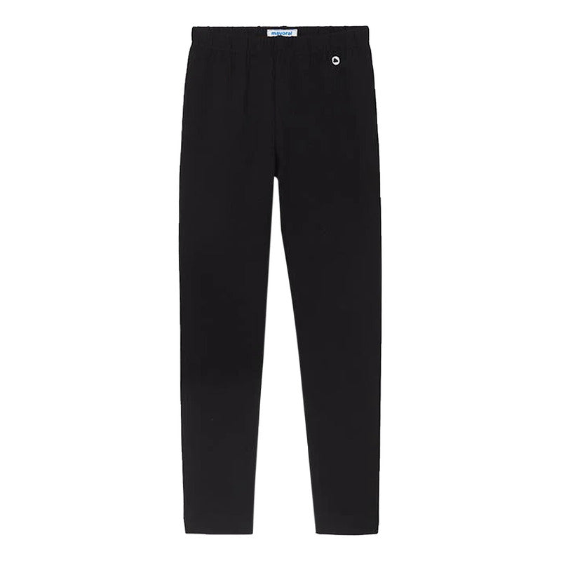 Leggings Casual Para Niña Mod.752 Marca Mayoral® Negro Lisa 18 Años