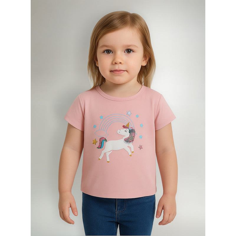 Blusa Para Niña Mod.unicornio Marca Losan®