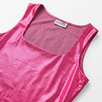 Blusa Efecto Metálico Brillante Mod.194-23 London Fashion® Fuscia Metalico Ch