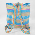 Mochila Artesanal Tejida Tipo Morral Con Bolsillo Frontal 10kg