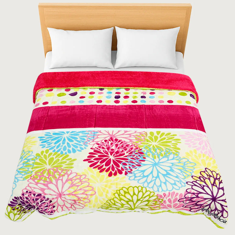 Edredón Borrega Soft Sobrecamero 2x2.20m Marca Providencia® Multicolor Bruselas