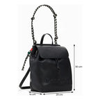Mochila Mediana Trenzada Para Mujer 26sakp19/2000 Desigual® Negro Liso