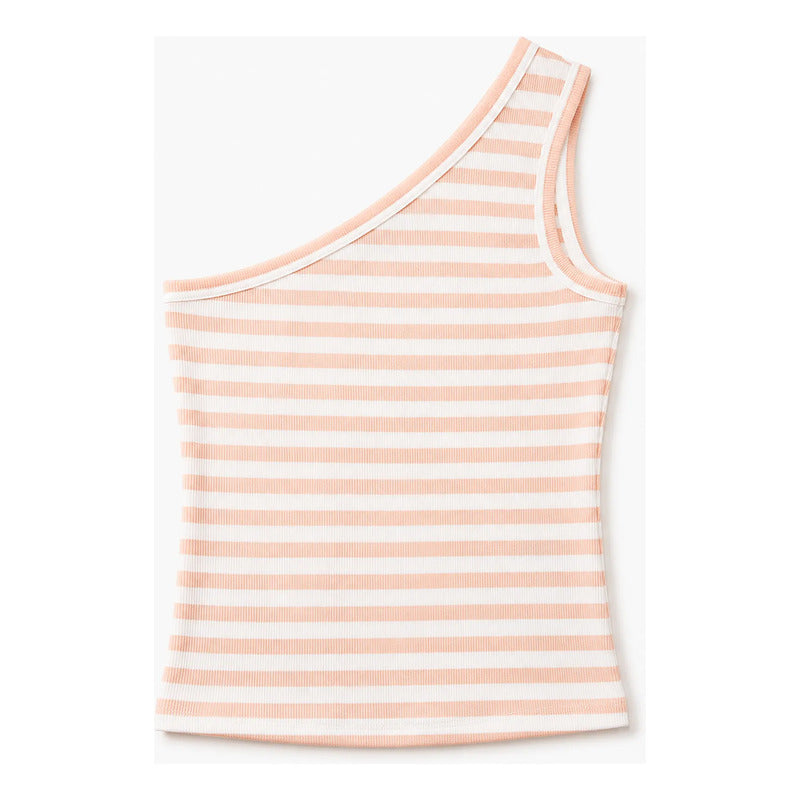 Blusa Casual Para Mujer Mod. 35-26 Marca London Fashion® Multicolor Rayas M