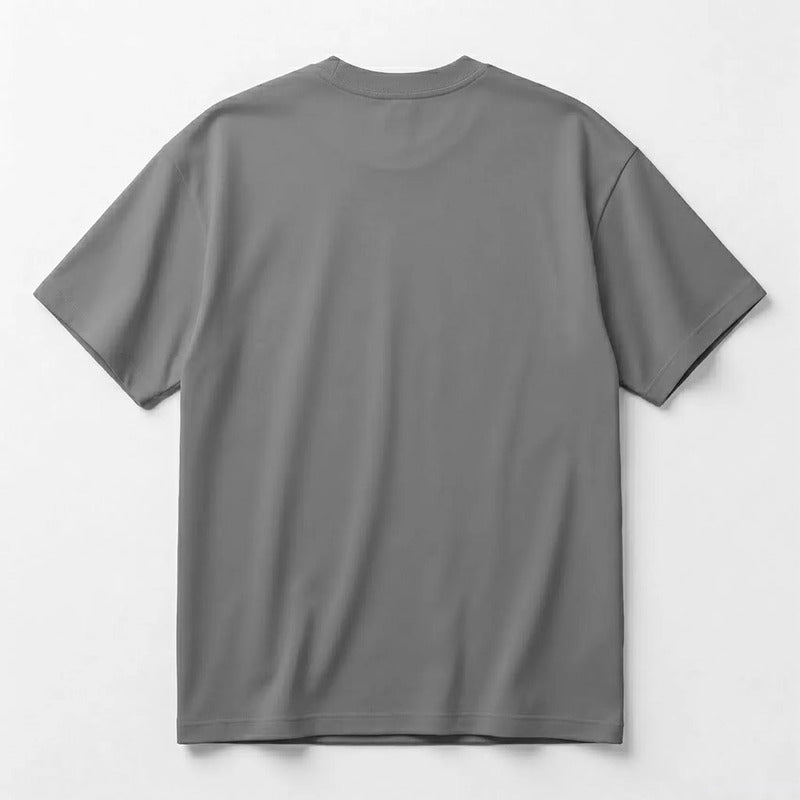 Playera Oversize Fit De Hombre Simbionte Mascara De Latex® Gris Oscuro Simbionte G Lisa