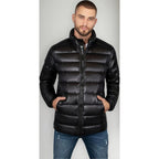 Chamarra Para Hombre Mod.cw83-pol 8745 Marca Green Lander® Negro G Lisa