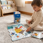 Libro + Rompecabezas Infantil 50pz Piruetas En La Nieve