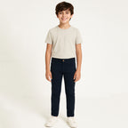 Pantalón Entallado Para Niño Mod.582 Marca Mayoral® Azul Marino Liso 10