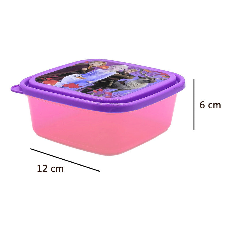 Recipiente Infantil Escolar Para Comida Diseños Varios