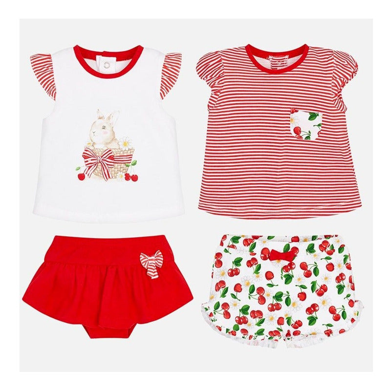 Conjunto De Niña Camiseta+pantalon Corto Mod.1606 Mayoral®