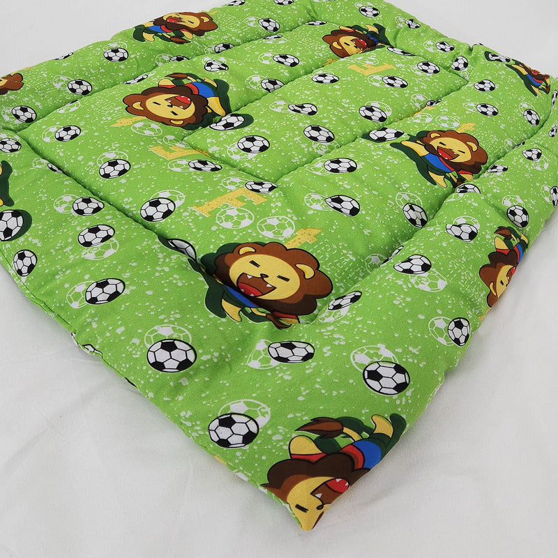 Tapete Estampado Y  Acolchado Transportadora Para Mascota