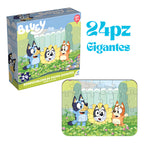 Rompecabezas De 24 Piezas Gigantes Bluey Marca Novelty®