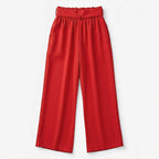 Pantalon Ancho Para Mujer Mod. Alfnsn Marca Sterling® Rojo Lisa M