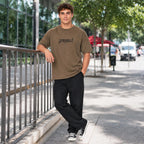 Camisa Casual Oversize Fit De Hombre Tish-le2513 Roosevelt® Marrón Claro Lisa M