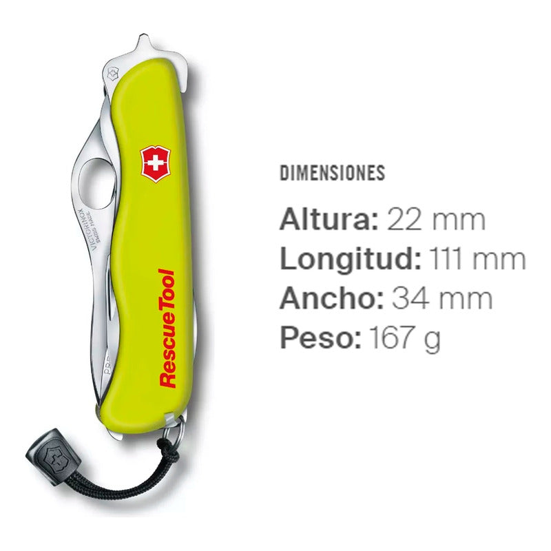 Navaja Con  Funda 0.8623.mwn Multiherramienta Victorinox® Amarillo