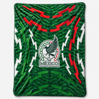 Cobertor Edredón De Borrega Matrimonial Providencia® Futbol Selección Mexicana 1 Kg Multicolor