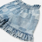 Short Casual Para Niña Mod. Zkgap0402 Marca Zippy® Denim Lisa 8-9 Años