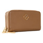 Cartera Chica Con Doble Cierre Mod. Ji 621 Jaime Ibiza® Caramelo Liso