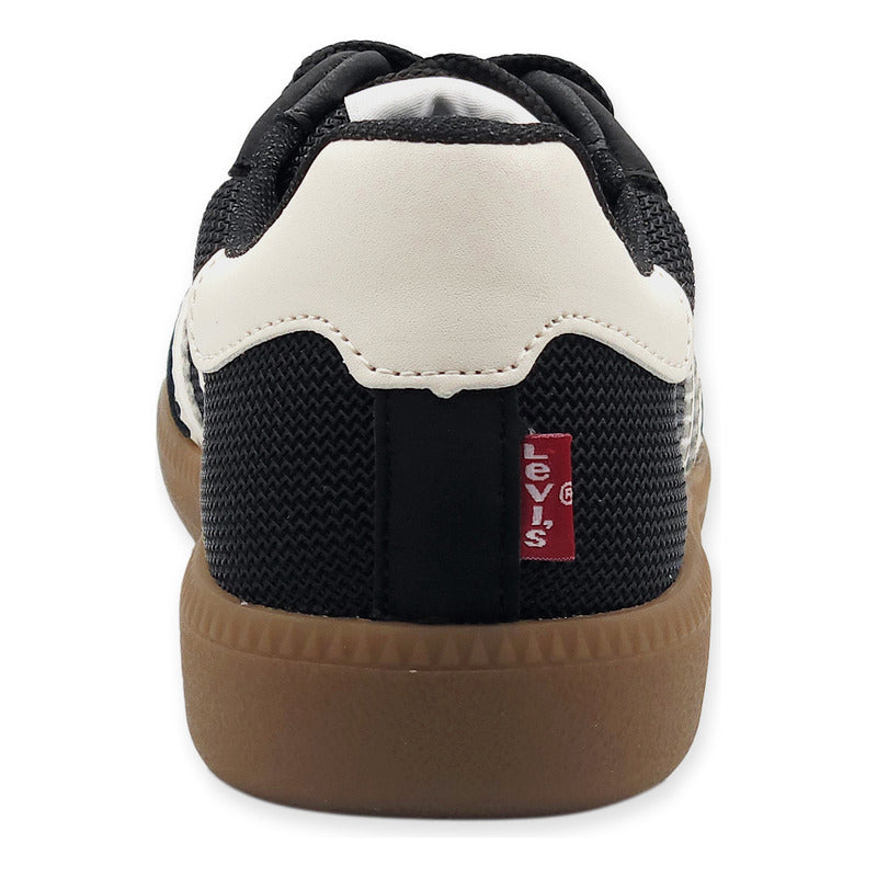 Tenis Casual Para Mujer Mod. L1126203 Marca Levi's® Negro Lisa 23.5 Mx