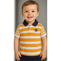 Playera Polo Para Bebé Mod.1104 Mandarina Marca Mayoral® Mandarina Rayas 6 Meses