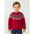 Suéter Jacquard Tejido Para Niña Mod.4358 Marca Mayoral® Rojo Tejido 9