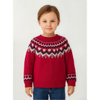Suéter Jacquard Tejido Para Niña Mod.4358 Marca Mayoral® Rojo Tejido 9
