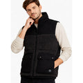 Chaleco Aborregado Para Caballero Mod.h45307 Marca Bobois® Negro Lisa G
