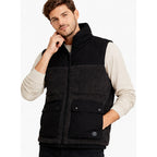 Chaleco Aborregado Para Caballero Mod.h45307 Marca Bobois® Negro Lisa G