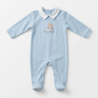 Mameluco Ligero Para Bebé Mod.1716 Marca Mayoral® Celeste 6-9 Meses Lisa