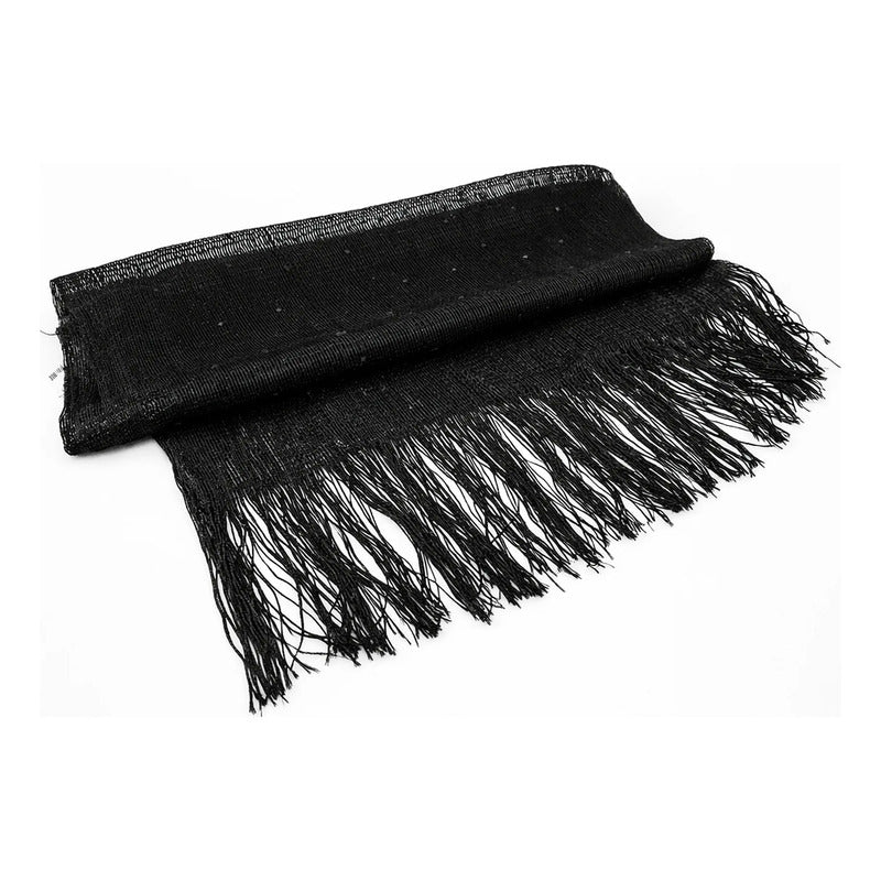 Chalina Calada Elegante Para Mujer Con Pedrería Negro Calado Unitalla