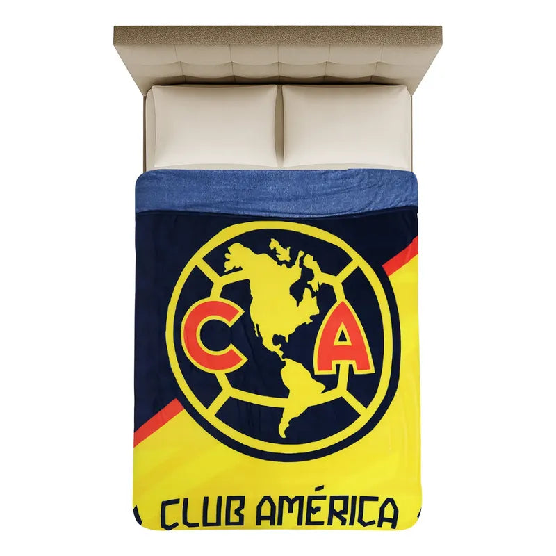 Frazada Ligera Super Suave Matrimonial Futbol Providencia® Equipo 500 G America