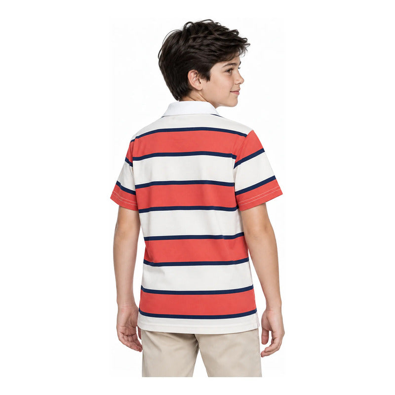 Playera Infantil Y Juvenil 6167 Marca Nukutavake Mayoral® Tomate 8 Años Lisa