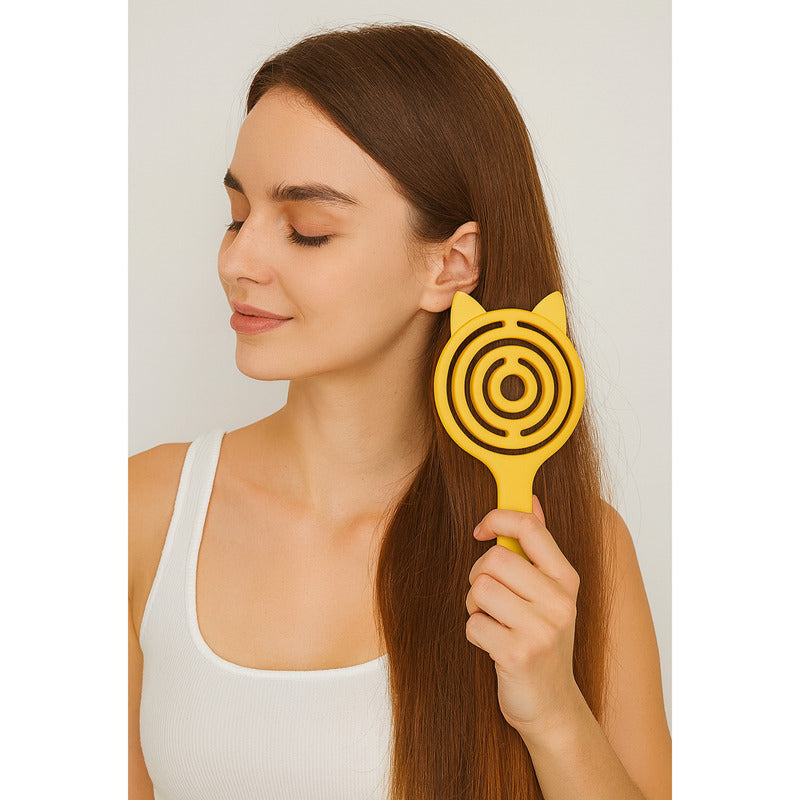 Cepillo Hueco Anti Enredos Cabello Grueso Y Delgado Flori®