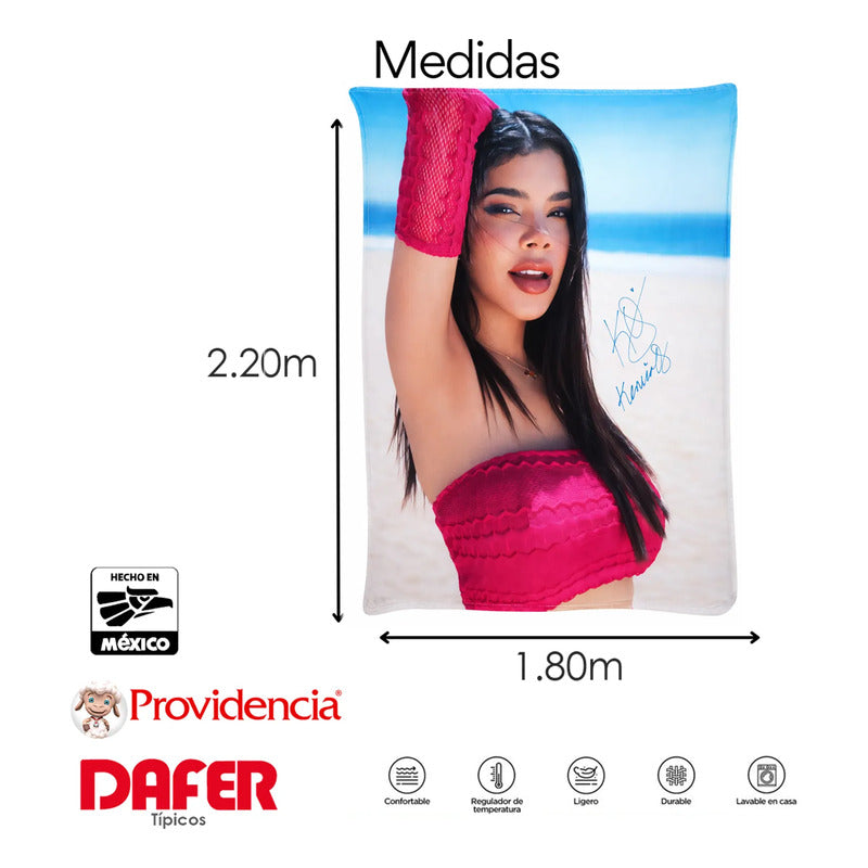 Cobertor Serenity Matrimonial Diseños Artistas Providencia® Kenia Os 900 G Multicolor