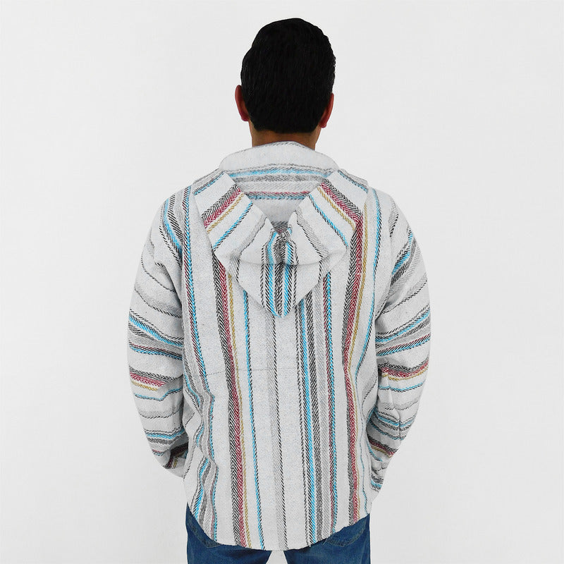 Suéter Poncho Canguro Artesanal Hoodie Acrilico Colores