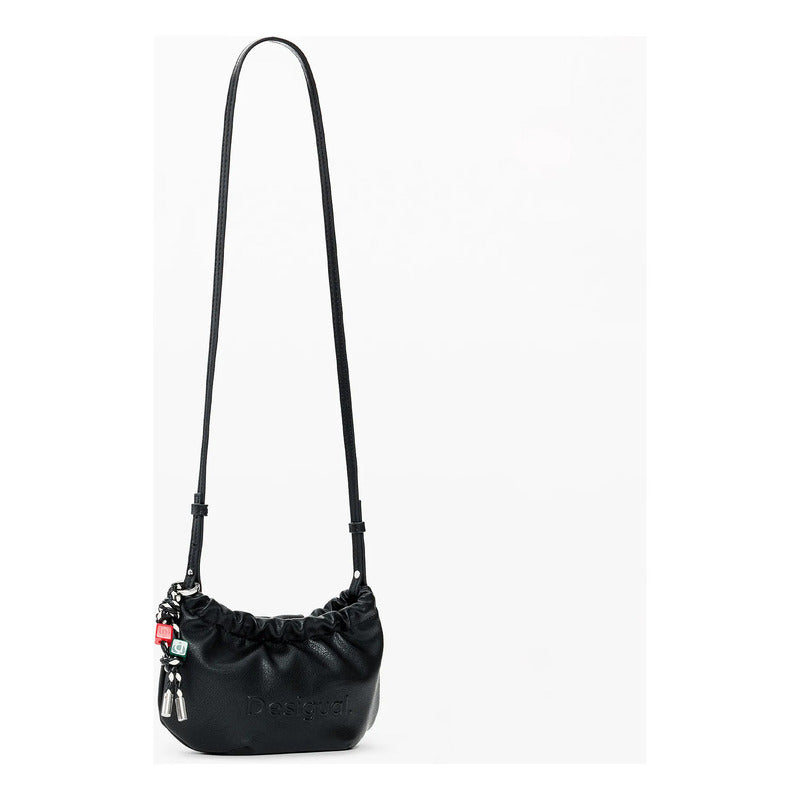 Bolso Pequeño Para Mujer 26sayp04/3000 Marca Desigual® Negro Lisa Níquel