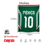 Frazada Ligera Super Suave Matrimonial Futbol Providencia® Equipo 500 G Selección Mexicana