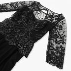 Vestido Largo De Noche Para Mujer Mod.8798 Marca Massima® Negro Lisa 4