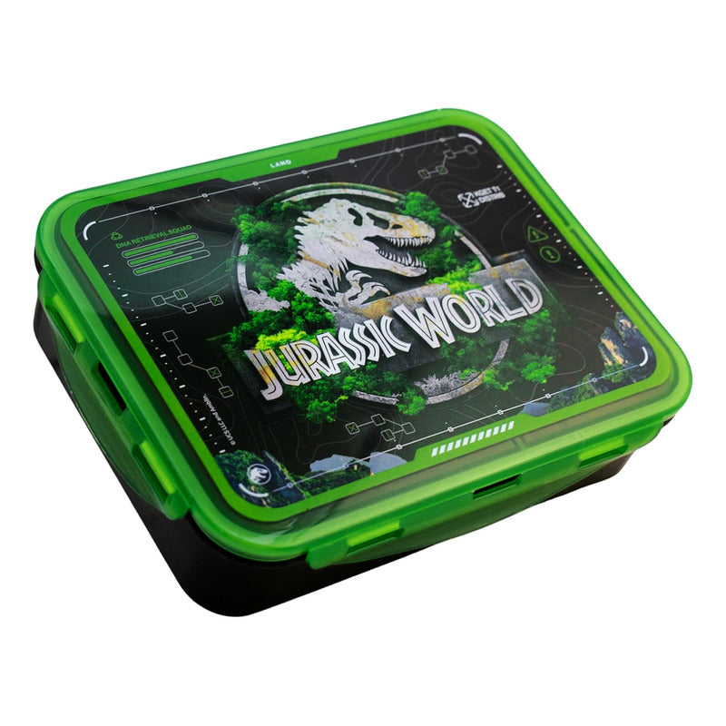 Contenedor Para Alimentos Con 3 Divisiones Diseños Animados