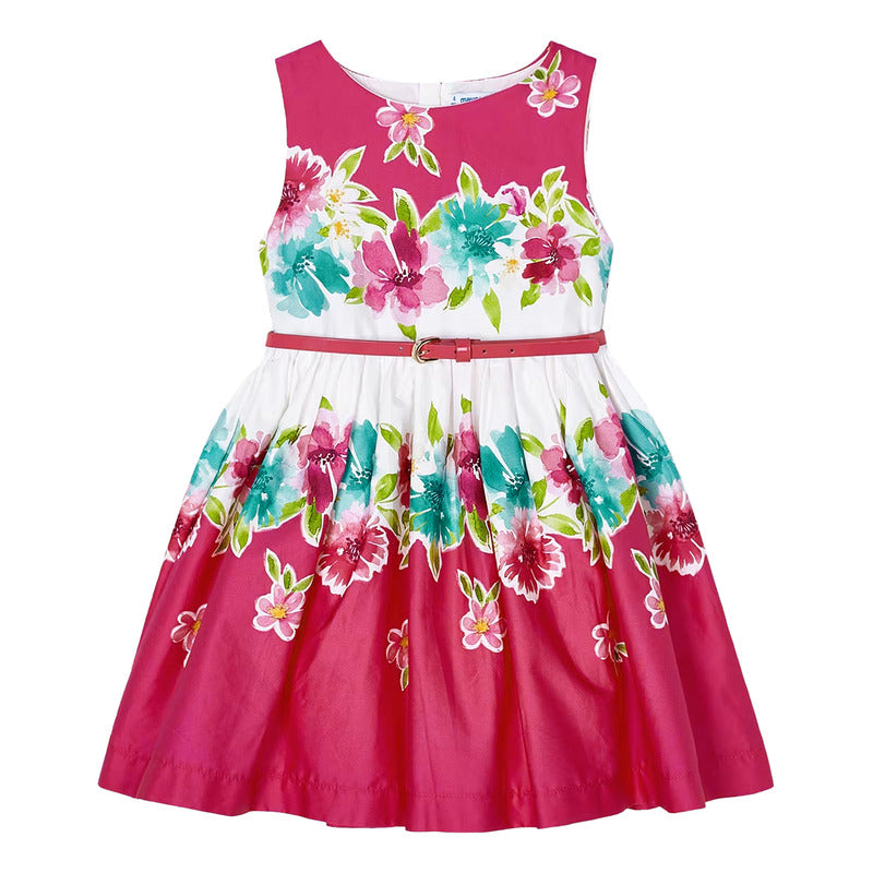 Vestido Floreado Para Niña Mod.3921 Marca Mayoral