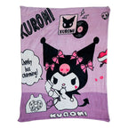 Cobertor Ligero Super Suave Matrimonial Diseños Providencia® Kuromi 850 G Multicolor