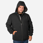 Chamarra Rompeviento Para Hombre M.cw86-ny8597l Greenlander® Negro 1x Lisa